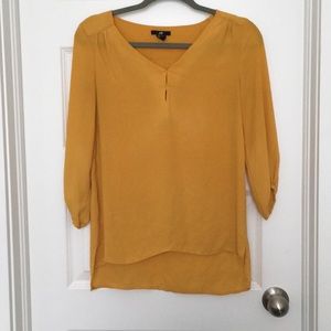 H&M mustard yellow blouse